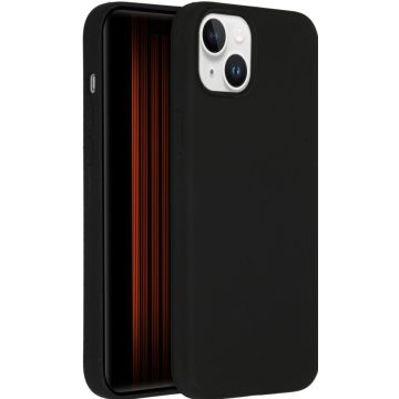 Accezz Liquid Silicone Backcover iPhone 15 Plus - Zwart
