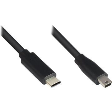 Good Connections USB2.0 Kabel C-Mini B5pol. zwart. 0,3m