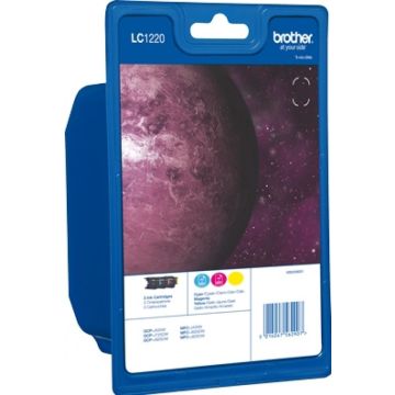 Brother LC1220RBWBP - Geel, cyaan, magenta