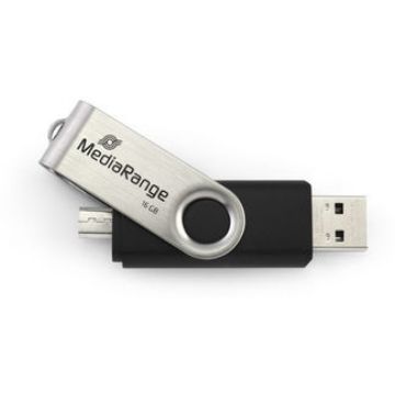MediaRange USB-Stick 32 GB USB combo met Micro USB