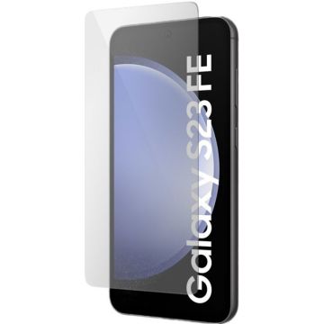 Mobiparts Tempered Glass Screen Protector Kenmerken: Tempered Glass Screen Protector voor Samsung Galaxy S23 FE Gemaakt van gehard glas, beschermt tegen krassen, stoten, vuil en vet 100% Transparant 9H (H staat voor hardheid) Ultra Smooth Touch Krasbesten