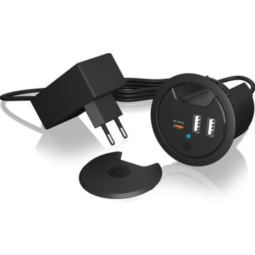 Tischladegerät IcyBox voor met Power Delivery & Quick Charge retail