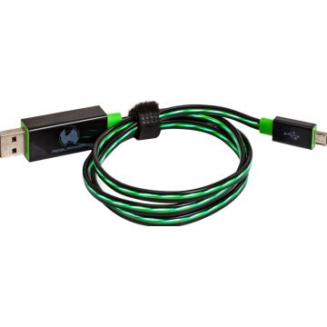 RealPower Floating micro USB Cable green