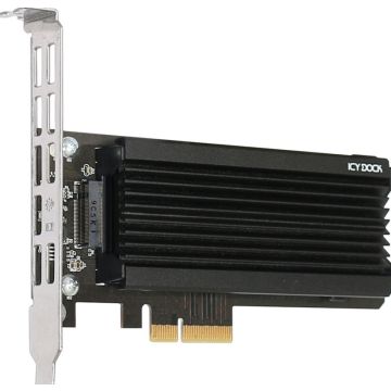 Adapter IcyDock M.2 NVMe SSD to PCIe Adapter Card with heats
