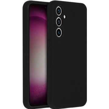Accezz Liquid Silicone Backcover Samsung Galaxy S23 FE - Zwart