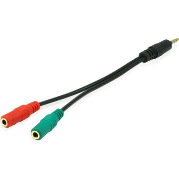 Equip Audio Splitter Y-Kabel male to female 1xSt->2xBu