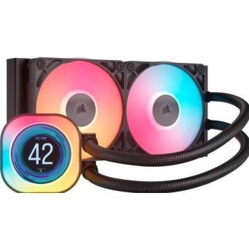 Corsair AIO iCUE LINK TITAN 240 RX LCD Black - Waterkoeler