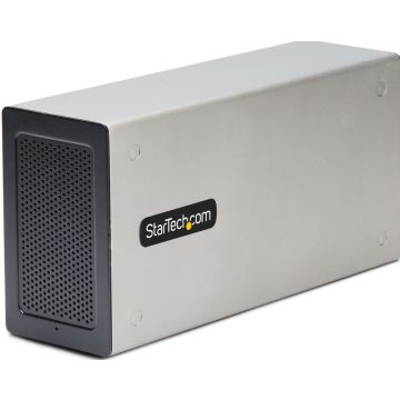 StarTech.com Thunderbolt 3 PCIe Expansion Chassis, Enclosure Box WDual PCI-E Slots, External PCIe Slots for LaptopsDesktopsAll-In-Ones, 8K4K Output Via TB3DP 1.4 Ports - For PCI Express Cards (2TBT3-PCIE-ENCLOSURE)