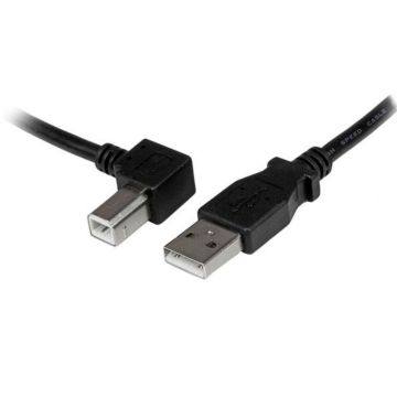 StarTech.com 2 m USB 2.0 A naar linkshoekige B-kabel – MM - USB-kabel