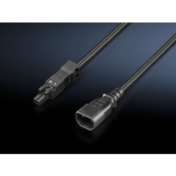 Rittal DK stroomkabel met IEC C18 voor Systemleuchte LED