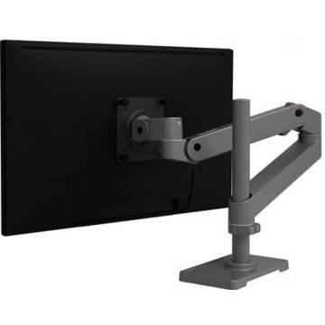 Ergotron LX Pro Monitorarm met Verhoogde Paal - Donkergrijs