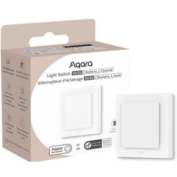 Aqara Light Switch H2 EU (2 Buttons, 1 Channel) - Slimme lichtschakelaar