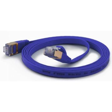 Wantec Patchkabel FTP CAT6 q=1,6x6,5mm 1,00m blauw