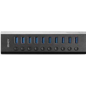 LINDY 10 Port USB 3.0 Hub met Ein-/Ausschaltern