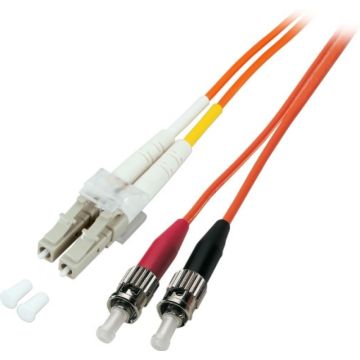 EFB Duplex Jumper LC-ST 50/125, OM2, LSZH, oranje, 2.0mm, 1m