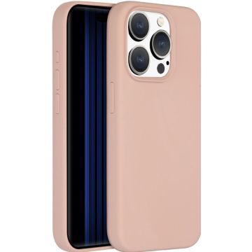 Accezz Liquid Silicone Backcover met MagSafe iPhone 15 Pro - Roze