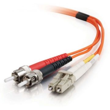 C2G LC-ST 50125 OM2 Duplex Multimode PVC Fiber Optic Cable (LSZH) - Netwerkkabel