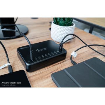 Good Connections USB-Desktop-Schnellladestation 200W 10Port