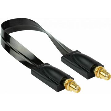 kabelmeister Koaxial HF Fensterdurchführung SMA-Bu-Bu 0,2m