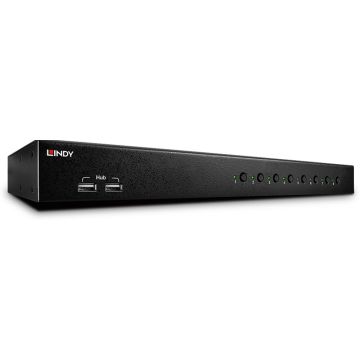 LINDY 8 Port KVM Switch PRO USB 2.0 Audio DVI-I Single-Link