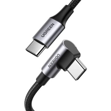 70645 USB-C 2.0 naar USB-C 2.0 90o Hoek2m 5A