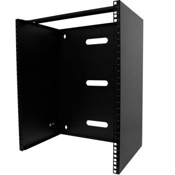 StarTech.com 14U Wall Mount Rack, 19" Wall Mount Network Rack, 14 inch Deep (Low Profile), Wall Mounting Patch Panel Bracket for Network Switches, IT Equipment, 77lb (35kg) Capacity - Network Equipment Rack (RACK-14U-14-BRACKET)