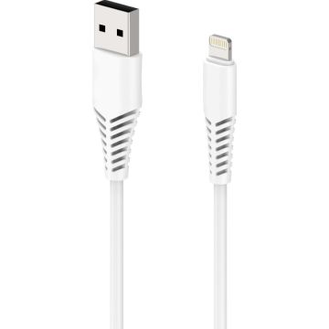 2GO oplaadkabel Apple Lightning 1m weiß