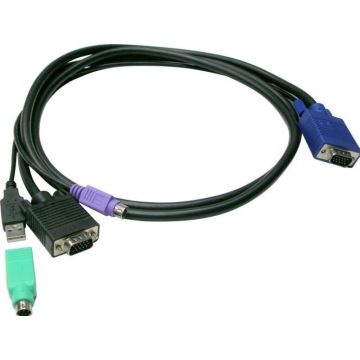 LevelOne KVM Kabel ACC-3201 USB+PS/2 1,80m