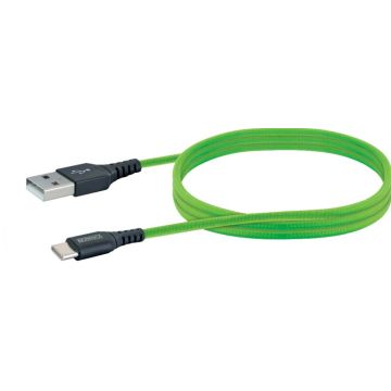 Schwaiger USB-Kabel 2.0 St. A->3.1 TypC 1,2m groen