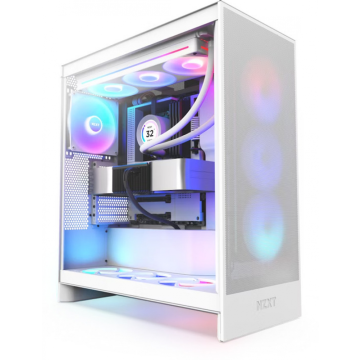 NZXT H7 Flow (2024) RGB White - Behuizing
