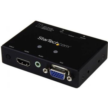 StarTech.com 2x1 VGA + HDMI naar VGA converter switch met prioriteitsomschakeling – 1080p - Videoaudio-schakelaar