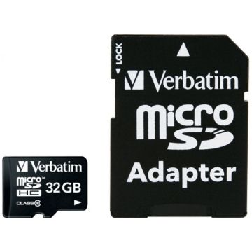 Verbatim - Flashgeheugenkaart (Adapter voor microSDHC naar SD inbegrepen)