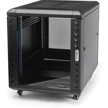 StarTech.com 12U Demonteerbaar serverrack - serverkast met wielen