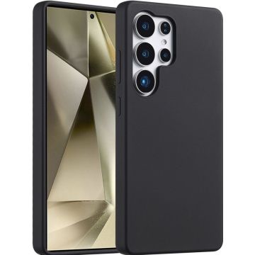 Accezz Liquid Silicone Backcover Samsung Galaxy S25 Ultra - Zwart