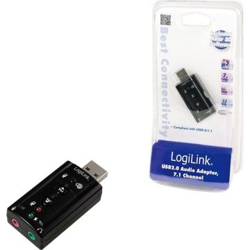 LogiLink USB Soundcard with Virtual 7.1 Soundeffects - Geluidskaart