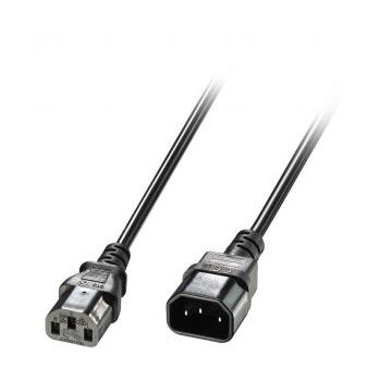 LINDY 2m IEC Extension Cable. Black