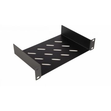 Equip legplanken fest 10" voor Serverschränke, 1U 15cm zwart