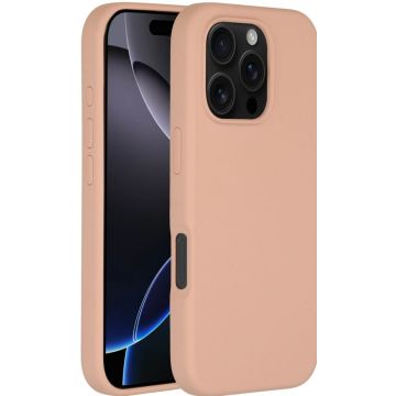 Accezz Liquid Silicone Backcover met MagSafe iPhone 16 Pro - Roze