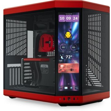 HYTE Y70 Touch Infinite Black Cherry - Behuizing