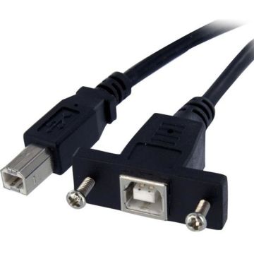 StarTech.com 91 cm lange, paneel monteerbare USB-kabel B naar B - FM