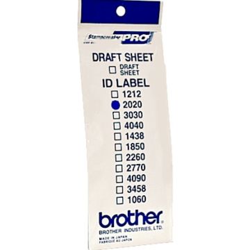 Brother ID2020 - 20 x 20 mm 12 etiket(ten) stempel ID-etiketten