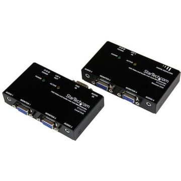 StarTech.com VGA Video Verlenger via Cat5 met Audio - Beeldscherm/audio-uitbreider