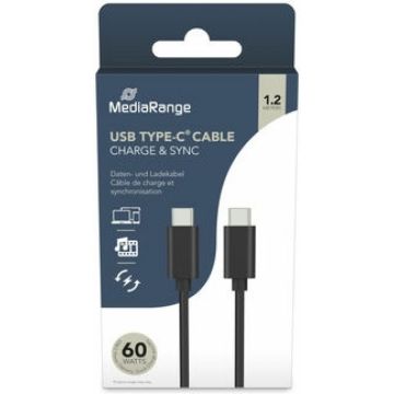 MediaRange Lade- & gegevenskabel USB 3.0 PowDel. 5Gbit/s 1.2m