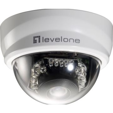 LevelOne FCS-3101 bewakingscamera Dome IP-beveiligingscamera Binnen & buiten 1920 x 1080 Pixels Bureau/plafond