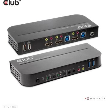 Club 3D CSV-1382 - KVM  audioschakelaar