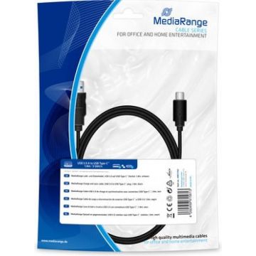 MediaRange Lade- & Datenk. USB 3.0 auf USB Type-C 1.8m