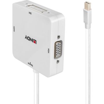 Lindy Mini-DisplayPort an HDMI 2.0 DVI-D & VGA Konverte