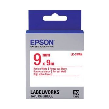 Epson LabelWorks LK-3WRN - Rood op wit