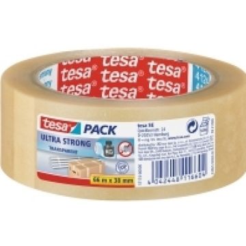 tesapack Ultra Strong 66m 38mm transparant PVC QualitÃ¤t 4124