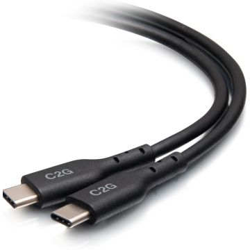 C2G 12ft (3.7m) USB-C Male to USB-C Male Cable (20V 5A) - USB 2.0 (480Mbps)